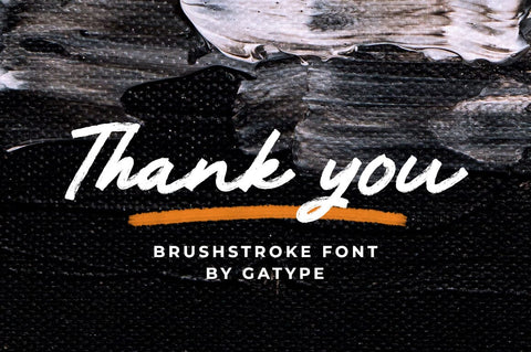 Brushstroke Font gatype 