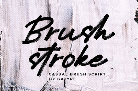 Brushstroke Font gatype 