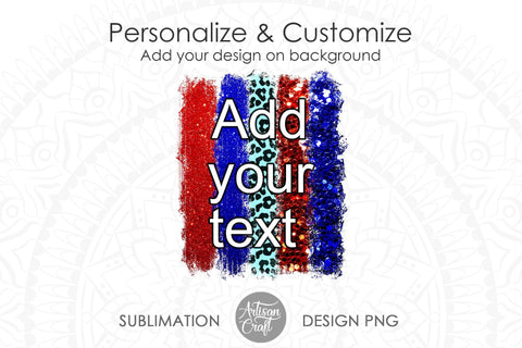 Brushstroke PNG, red blue leopard SVG Artisan Craft SVG 
