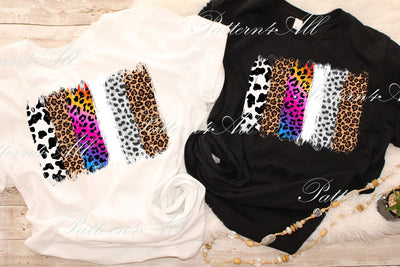 Brushstrokes Animal Print and Glitter For Sublimation Printing, PNG File, Leopard Png, Instant Digital Download Sublimation ArtStudio 