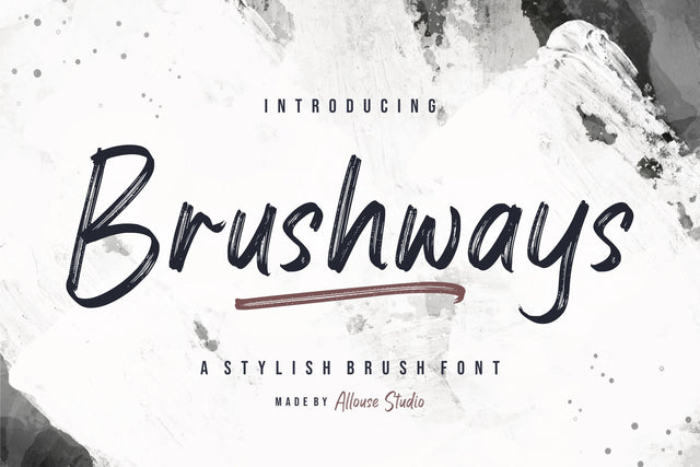 Brushways Font Allouse.Studio 