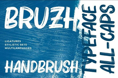 Bruzh – Handbrush Font Font Garisman Studio 