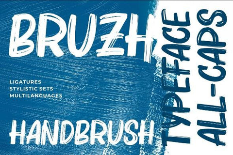 Bruzh – Handbrush Font Font Garisman Studio 