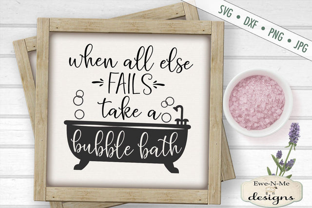 Bubble Bath - Bathroom - SVG SVG Ewe-N-Me Designs 