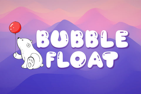 Bubble Float Fonts Font Fox7 By Rattana 