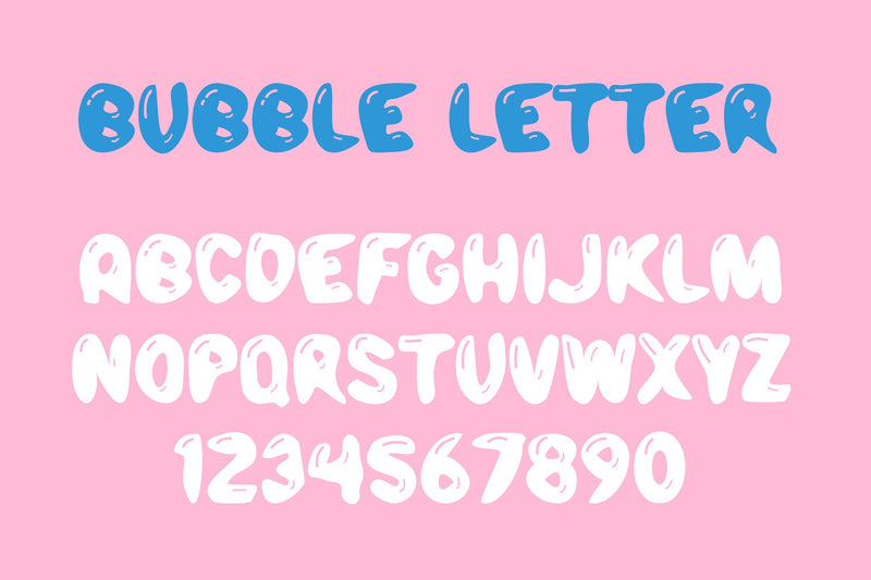 Bubble Letter Candy Font - So Fontsy