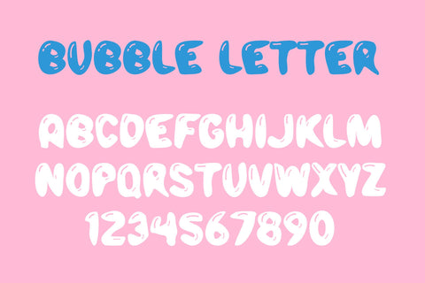 cool bubble letter fonts to draw