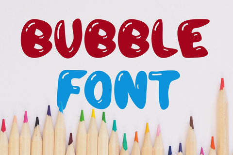 Bubble Letter Candy Font Font ampersand 