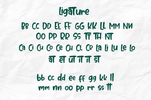 Bubble Mint - Fun written Font Font Dm Letter Studio 