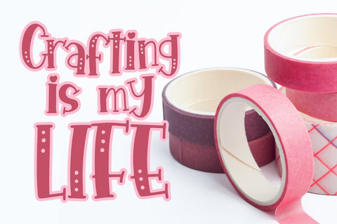 Bubble Pink Font Dm Letter Studio 