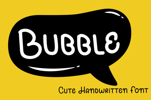 Bubble - playful font Font letterbeary 