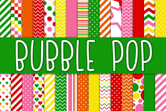 Bubble Pop Digital Paper - 30 Designs Sublimation Old Market 