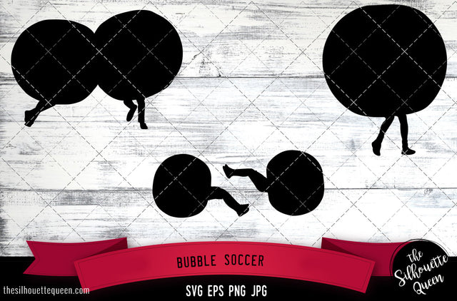 Bubble Soccer Silhouette Vector SVG SVG Loveleen Kaur 