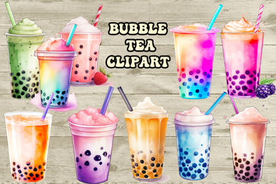 Bubble Tea Clipart Sublimation Boo Bear Designz 