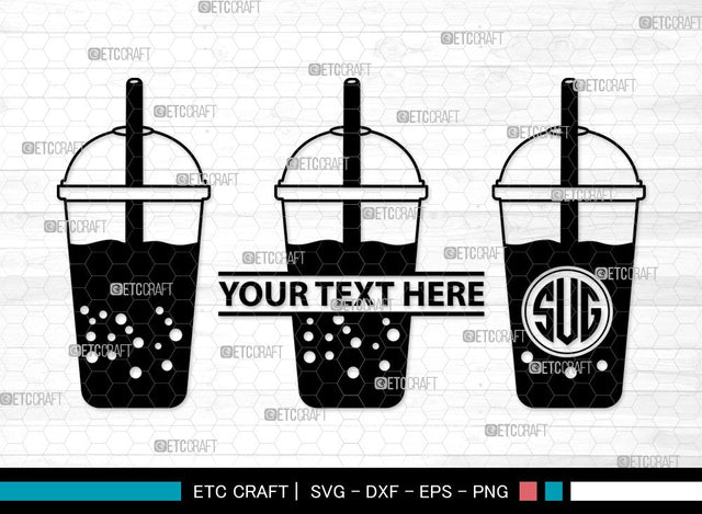 Bubble Tea SVG | Boba Tea Svg | Bubble Milk Tea Svg | Pearl Milk Tea Svg | Colorful Bubble Tea Svg | Bubble Tea Clipart SVG ETC Craft 