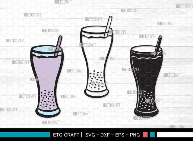 Bubble Tea SVG | Boba Tea Svg | Bubble Milk Tea Svg | Pearl Milk Tea Svg | Colorful Bubble Tea Svg | Bubble Tea Clipart SVG ETC Craft 