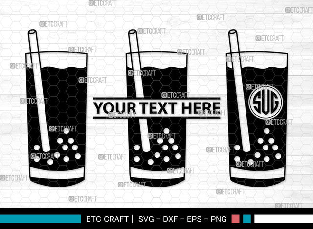 Bubble Tea SVG | Boba Tea Svg | Bubble Milk Tea Svg | Pearl Milk Tea Svg | Colorful Bubble Tea Svg | Bubble Tea Clipart SVG ETC Craft 