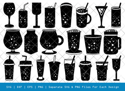 Bubble Tea SVG, Tea Silhouette, Tea Svg, Bubble Svg, Tea Lover Svg, Boba Tea Svg, Milk Tea Svg, Coffee Svg, Bubble Tea Bundle SVG ETC Craft 