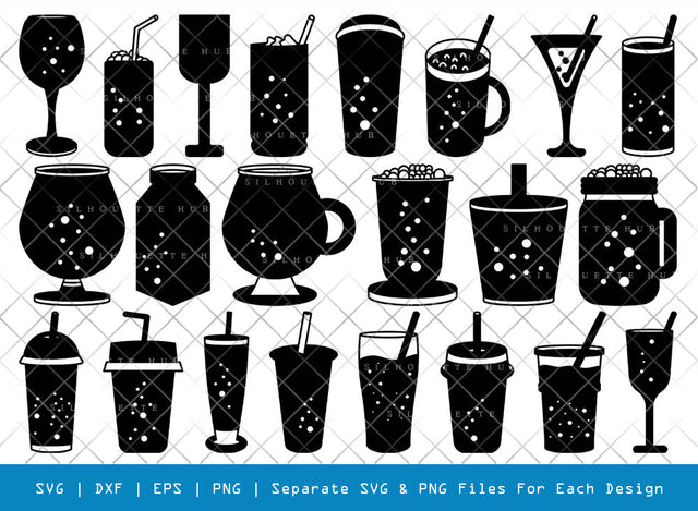 Bubble Tea SVG, Tea Silhouette, Tea Svg, Bubble Svg, Tea Lover Svg, Boba Tea Svg, Milk Tea Svg, Coffee Svg, Bubble Tea Bundle SVG ETC Craft 