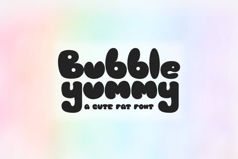 Bubble Yummy - A Cute Display Font Font Masyafi Studio 