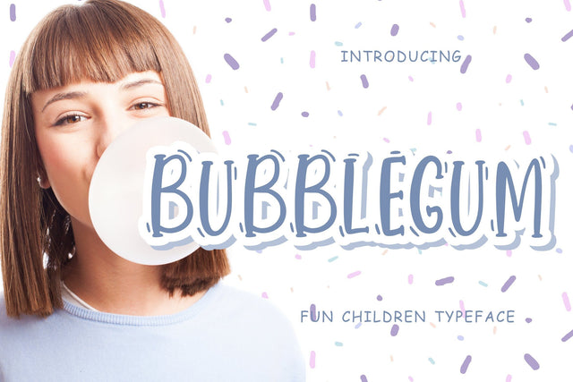 Bubblegum Fun Children Typeface Font Creatype Studio 