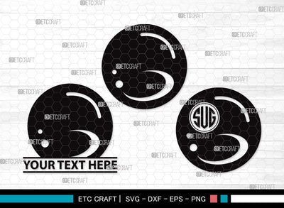 Bubbles Monogram SVG Cut File | Soap Bubbles Svg | Blowing Bubbles Svg | Bubble Svg | Water Bubbles Svg | Bubbles Clipart SVG ETC Craft 