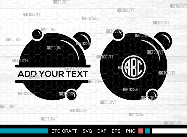 Bubbles Monogram SVG, Split Monogram Svg, Blowing Bubbles Svg, Water Bubbles Svg, Blowing Bubbles Svg, Bubble Svg, Bubbles Svg Bundle SVG ETC Craft 