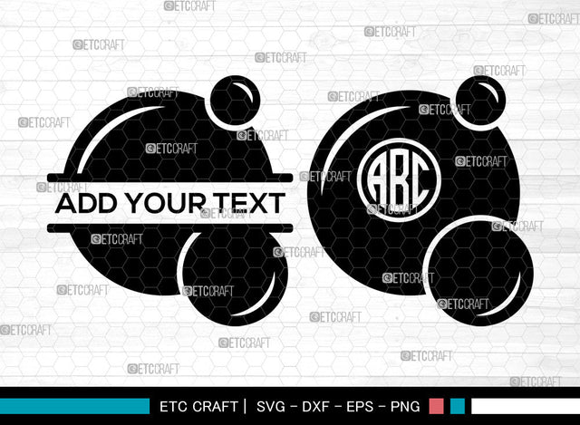 Bubbles Monogram SVG, Split Monogram Svg, Blowing Bubbles Svg, Water Bubbles Svg, Blowing Bubbles Svg, Bubble Svg, Bubbles Svg Bundle SVG ETC Craft 