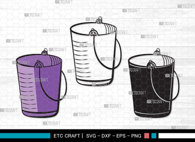 Bucket SVG | Bucket Clipart | Cleaning Svg | Bucket vector | Bucket Clipart SVG ETC Craft 
