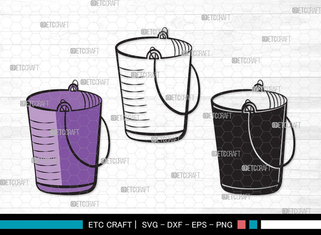Bucket SVG | Bucket Clipart | Cleaning Svg | Bucket vector | Bucket Clipart SVG ETC Craft 