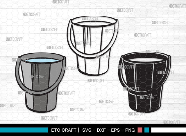 Bucket SVG | Bucket Clipart | Cleaning Svg | Bucket vector | Bucket Clipart SVG ETC Craft 