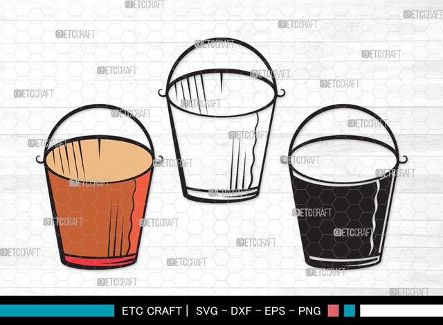 Bucket SVG | Bucket Clipart | Cleaning Svg | Bucket vector | Bucket Clipart SVG ETC Craft 