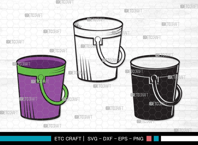 Bucket SVG | Bucket Clipart | Cleaning Svg | Bucket vector | Bucket Clipart SVG ETC Craft 