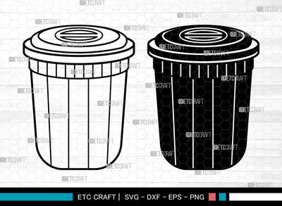 Bucket SVG, Water Bucket Svg, Cleaning Bucket Svg, Bin Bucket Svg, Bucket Outline Svg, Bucket Svg SVG ETC Craft 