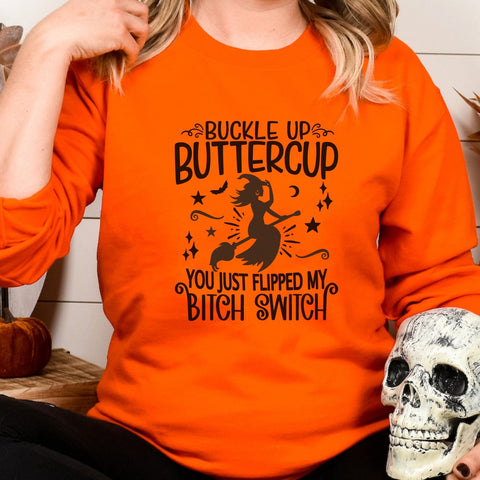 Buckle Up Buttercup You Just Flipped My Bitch Switch Svg Wiccon Witchcraft Witches Halloween Evil Wicked Witch Cutting Cut Png Sublimation SVG On the Beach Boutique 