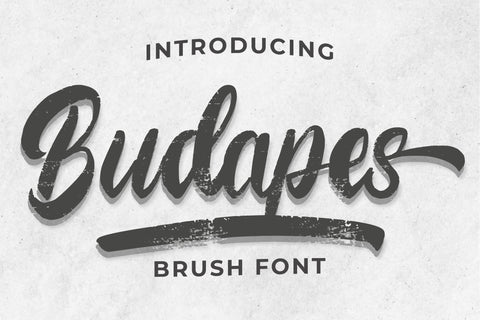 Budapes Brush Font Font nearzz 