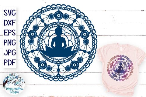 Buddha Mandala SVG SVG Wispy Willow Designs 