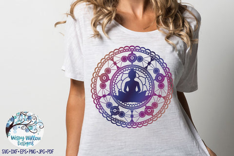Buddha Mandala SVG SVG Wispy Willow Designs 