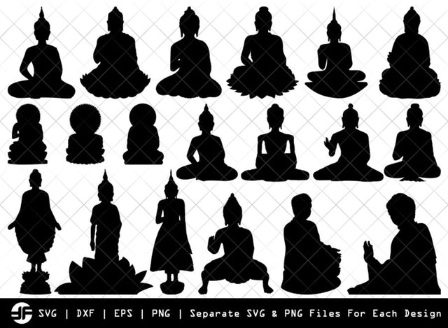 Buddha SVG | Silhouette Bundle | SVG Cut File SVG ETC Craft 