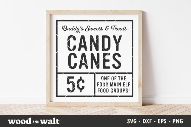 Buddy The Elf Candy Canes SVG | Christmas SVG SVG Wood And Walt 