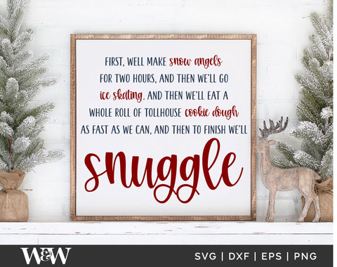 Buddy The Elf Snuggle Quote SVG | Christmas Movie Quote SVG SVG Wood And Walt 