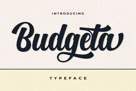 Budgeta Script Font AngelStudio 