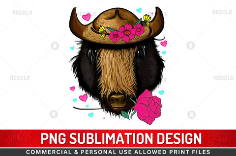 Buffalo Clipart SVG Sublimation Regulrcrative 