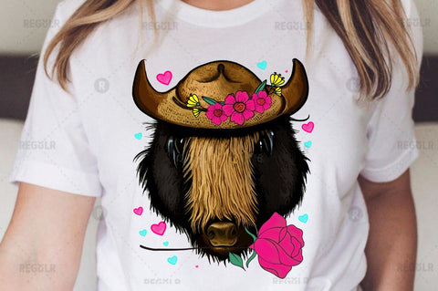 Buffalo Clipart SVG Sublimation Regulrcrative 