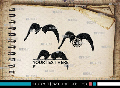 Buffalo Horn Monogram, Buffalo Horn Silhouette, Buffalo Horn SVG, Horn Svg, Horns Svg, Animal Horns Svg, SB00342 SVG ETC Craft 