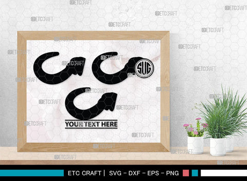 Buffalo Horn Monogram, Buffalo Horn Silhouette, Buffalo Horn SVG, Horn Svg, Horns Svg, Animal Horns Svg, SB00342 SVG ETC Craft 