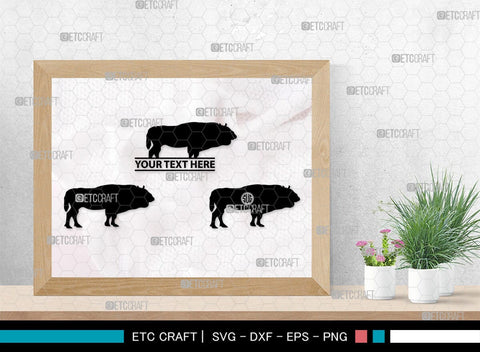 Buffalo Monogram, Buffalo Silhouette, Buffalo SVG, Bull Rider Svg, Bison Svg, Animal Svg, SB00231 SVG ETC Craft 