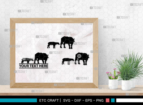 Buffalo Monogram, Buffalo Silhouette, Buffalo SVG, Bull Rider Svg, Bison Svg, Animal Svg, SB00231 SVG ETC Craft 