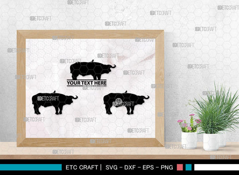 Buffalo Monogram, Buffalo Silhouette, Buffalo SVG, Bull Rider Svg, Bison Svg, Animal Svg, SB00231 SVG ETC Craft 