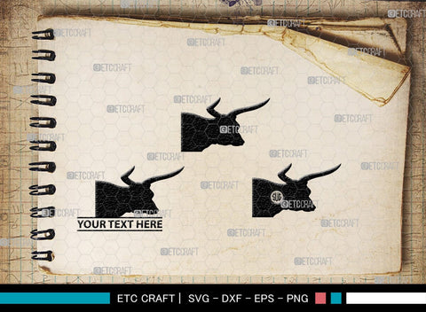 Buffalo Monogram, Buffalo Silhouette, Buffalo SVG, Bull Rider Svg, Bison Svg, Animal Svg, SB00231 SVG ETC Craft 